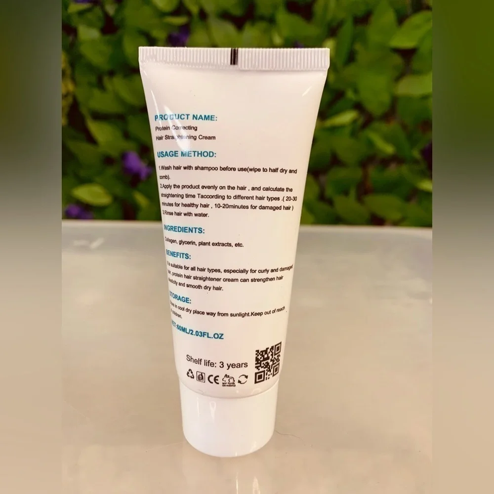 Protein Correcting Hair Straightening Cream 60ml 2.03oz New Sealed